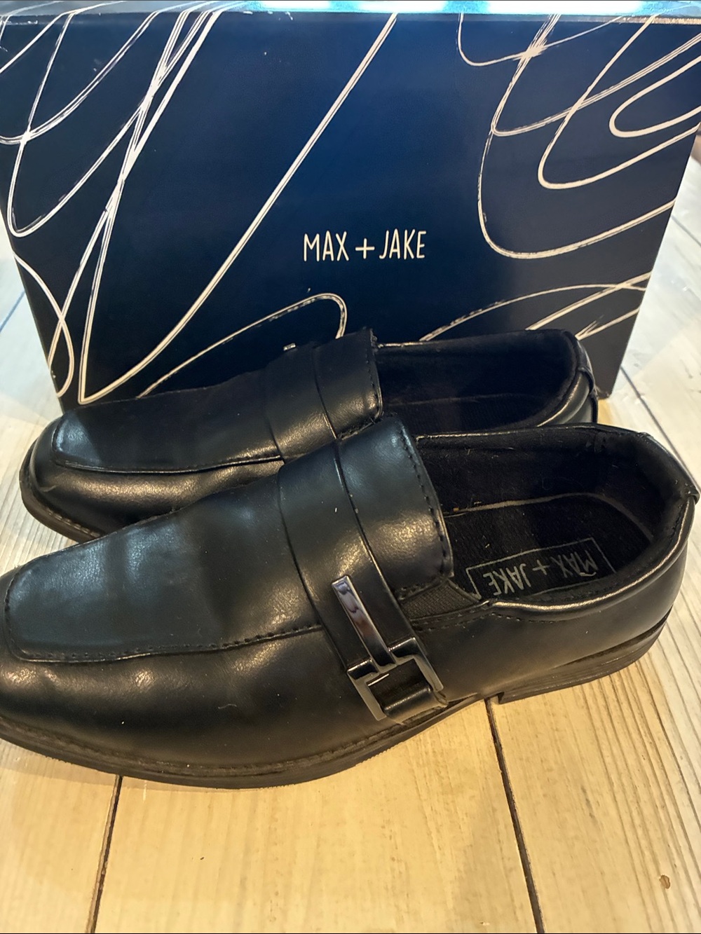 Boy’s Black Slip-On Dress Loafers